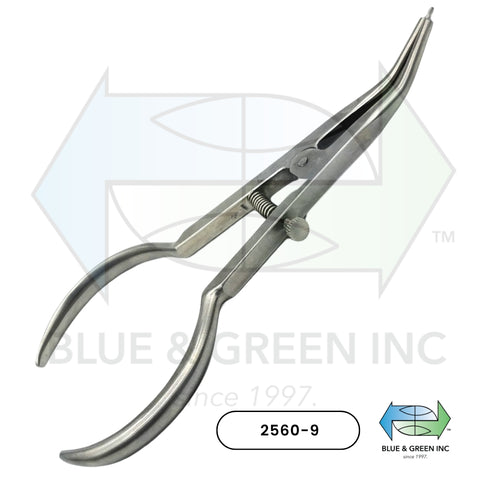Forceps for Rubber Dam Bracket & Sectional (2560-9) - Blue & Green Inc.