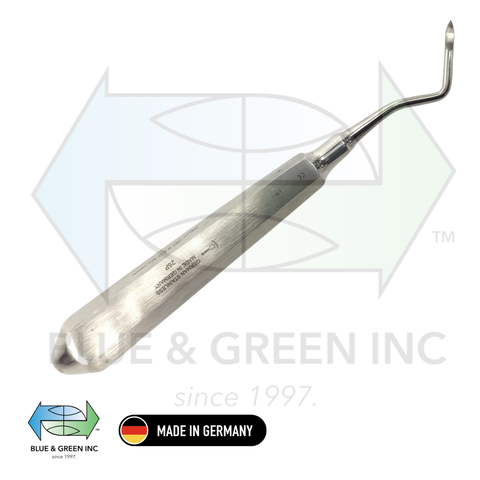 Root Elevator, Finely serrated (26P) - Blue & Green Inc.