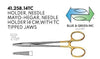 Mayo-Heger Needle Holder TC (41.258.14TC) - Blue & Green Inc.