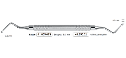 Curette Lucas ,Bone Curettes Fig.2 (41.855.02) - Blue & Green Inc.