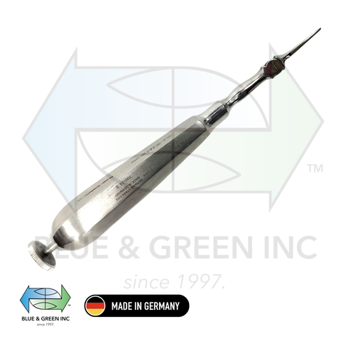 Adjustable Periotome (700-34S) serrated tip - Blue & Green Inc.