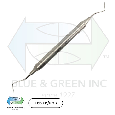 Cord packer serrated tip 113SER/BG6 - Blue & Green Inc.