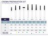 Diamond Bur - Crown Preparation Kit, Aluminum Bur Block (10.801.005A) - Blue & Green Inc.