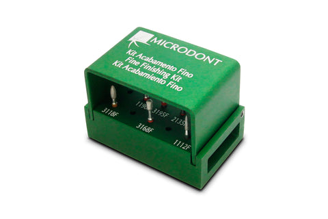 Diamond Bur - Fine Finishing Kit, Aluminum Bur Block (10.801.003A) - Blue & Green Inc.