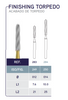 Carbide Finishing Burs - 12 Blades Torpedo - Blue & Green Inc.