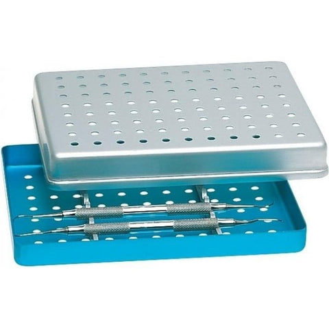 Aluminium Perforated Tray w/ Cover and Instrument holder (184460, 184461, 181462) - Blue & Green Inc.