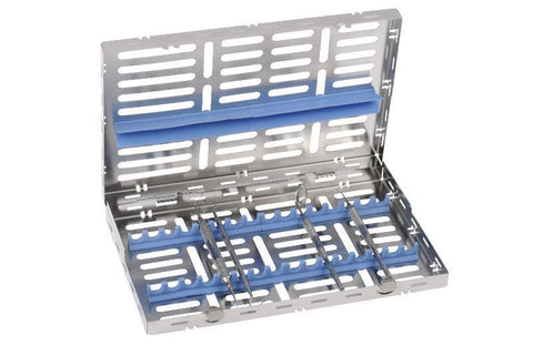 Stainless Steel Cassette 28 x 18 - 20 instruments (182058) - Blue & Green Inc.