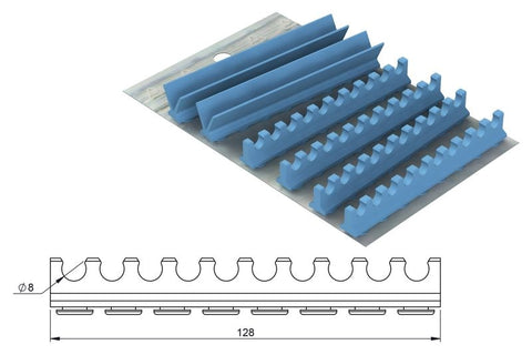 Silicone refill for S. Steel Cassette 28x18 - 20 instruments (182081) - Blue & Green Inc.