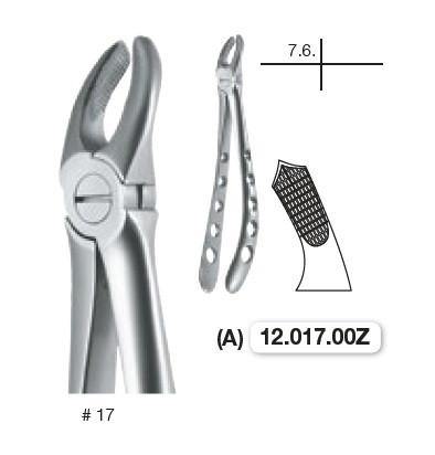 Roba Extraction Forceps, Upper Molars, Left (12.017.00Z) Forceps - Blue & Green Inc.
