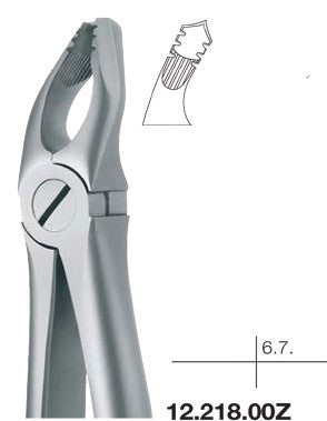 Roba Extraction Forceps, Upper Molars, left Side (12.218.00Z) - Blue & Green Inc.