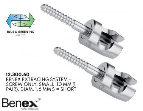 Benex II Extraction 1 pair (Screw) (12.300.60) Extraction,Benex Part - Blue & Green Inc.