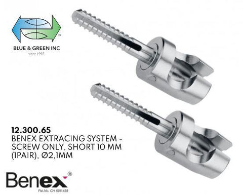 Screw 10mm, short for Benex Extracting System (12.300.65)  - Blue & Green Inc.