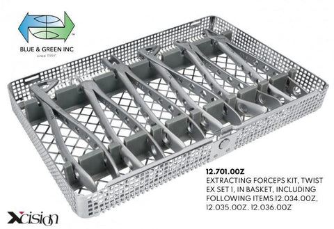 Roba Extraction Forceps Kit (12.701.00Z) Forceps - Blue & Green Inc.