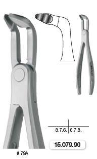 Extraction Forceps, Lower Molars and Wisdom Teeth EXLOG (15.079.90) Forceps - Blue & Green Inc.