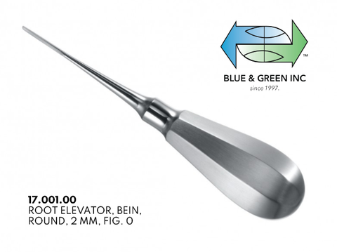 Bein Root Elevator (17.001.00) Elevator - Blue & Green Inc.