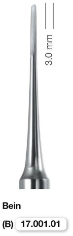 Bein Root Elevator, 3mm (17.001.01) Elevator - Blue & Green Inc.