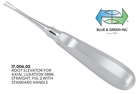 Root Elevator, 5mm, Straight (17.006.02) Elevator - Blue & Green Inc.