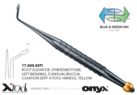 X Tool Root Elevator 17.008.08TI Elevator - Blue & Green Inc.