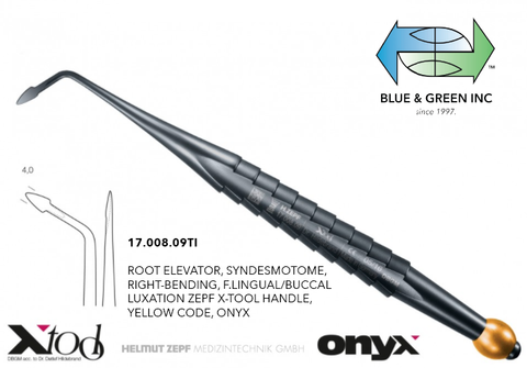 X Tool Root Elevator 17.008.09TI Elevator - Blue & Green Inc.