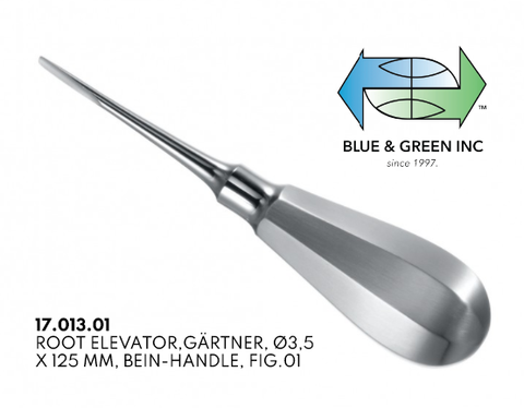 Gartner Root Elevator, 3.5mm (17.013.01) Elevator - Blue & Green Inc.