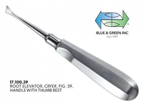 Cryer Root Elevator, Left (17.100.39) Elevator - Blue & Green Inc.