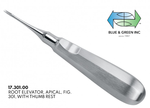 Apical Root Elevator (17.301.00) Elevator - Blue & Green Inc.