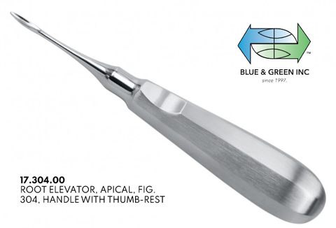 Apical Root Elevator (17.304.00) Elevator - Blue & Green Inc.