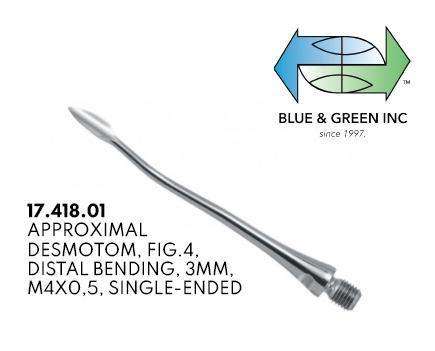 Exchangeable Approximal Desmotome, Distal Bending, 3mm (17.418.01) - Blue & Green Inc.