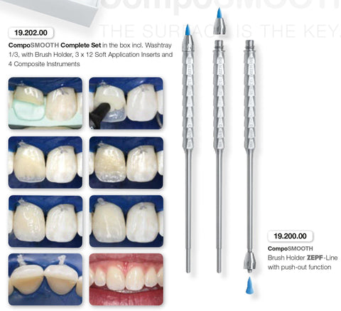 CompoSMOOTH Brush Holder (19.200.00) Composite Instruments - Blue & Green Inc.