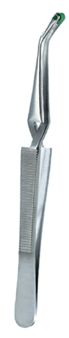 Self Retaining Inlay Forceps w/ plastic inserts (19.274.60) Forceps - Blue & Green Inc.