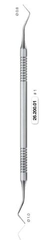 Ball Shaped Plugger, Double Ended (26.200.01) 1.0mm and 0.8mmHelmut Zepf