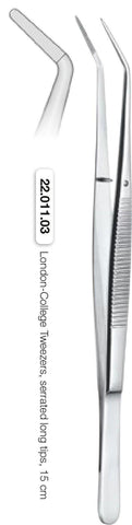 London-College Tweezers 15cm (22.011.03) Tweezer - Blue & Green Inc.