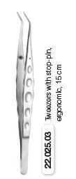 Ergonomic Dental Tweezers (22.025.03) Tweezer - Blue & Green Inc.