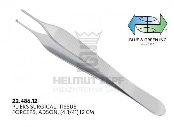 Adson Surgical Pliers, Tissue Forceps (22.486.12 or 22.486.15)