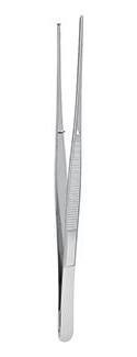Semken Surgical Tissue Forceps, 15cm, 1x2 Teeth, Straight 6" (22.480.15) Forceps - Blue & Green Inc.
