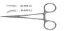 Rochester Haemostat, Curved or Straight (23.054.12 or 23.055.12) - Blue & Green Inc.