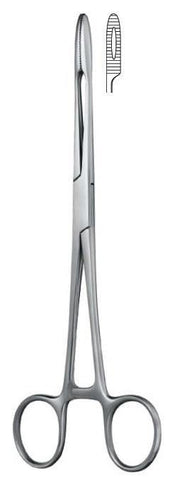 Haemostat, Gross, Dressing Forceps, w/ Long Ratchet (23.740.20) Haemostat - Blue & Green Inc.