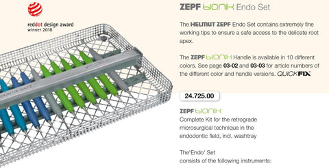 BIONIK Endo Set (24.725.00) Endo Instrument Kit - Blue & Green Inc.