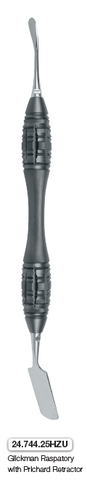 Glickman Raspatory with Prichard Retractor, Touch Grip Handle (24.744.25HZU) raspatory - Blue & Green Inc.