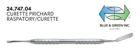 Prichard Raspatory/Curette (24.747.04) Curette - Blue & Green Inc.