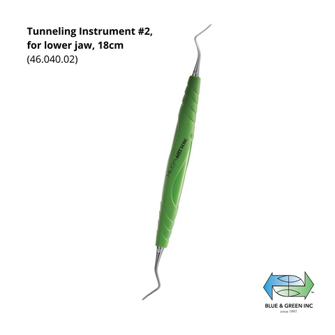 Tunneling Instrument #2, for lower jaw, 18cm (46.040.02)Helmut Zepf
