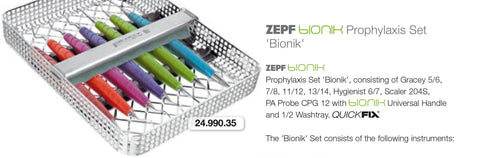 BIONIK Prophylaxis Set "Bionik" (24.990.35) Hygiene -Scaler - Blue & Green Inc.