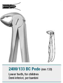 Childrens Forceps, Lower Teeth (2400/133 BC) Forceps - Blue & Green Inc.