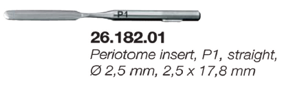 Periotome insert P1 for  (26.182.01) - Blue & Green Inc.