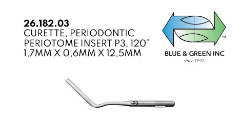 Periotome insert P3 for  (26.182.03) - Blue & Green Inc.