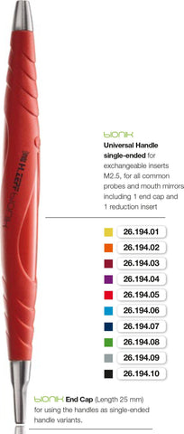 BIONIK Universal Handle Mirror & Probe, Single-Ended (26.194.01-10) Handle - Blue & Green Inc.