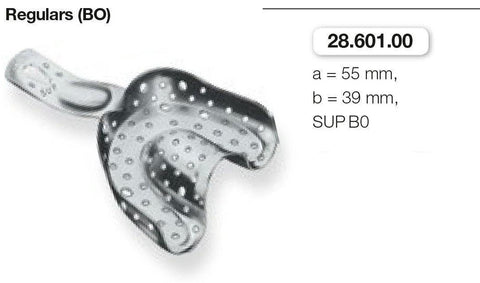 Perforated Anatomic Ehricke, Regulars, Upper Jaw (28.601.00-04) Impression Tray - Blue & Green Inc.