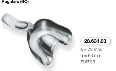 Anatomic Ehricke, Regulars, Upper Jaw (28.631.00-04) Impression Tray - Blue & Green Inc.