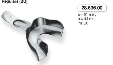 Anatomic Ehricke, Regulars, Lower Jaw (28.636.00-04) Impression Tray - Blue & Green Inc.