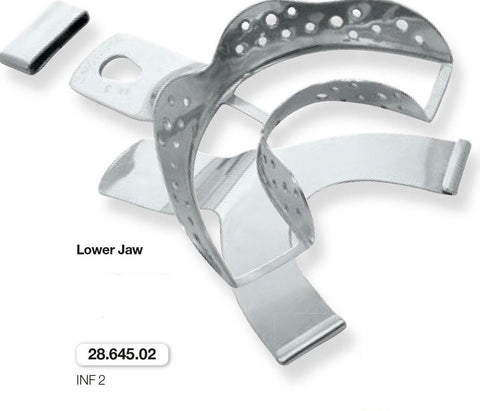 Implantology Impression Tray, Lower Jaw (28.645.01) Impression Tray - Blue & Green Inc.